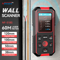 NOYAFA Metal Detector NF-518S Wall Scanner Digital Laser Rangefinder Wood AC Live Wires Copper Metal Tester