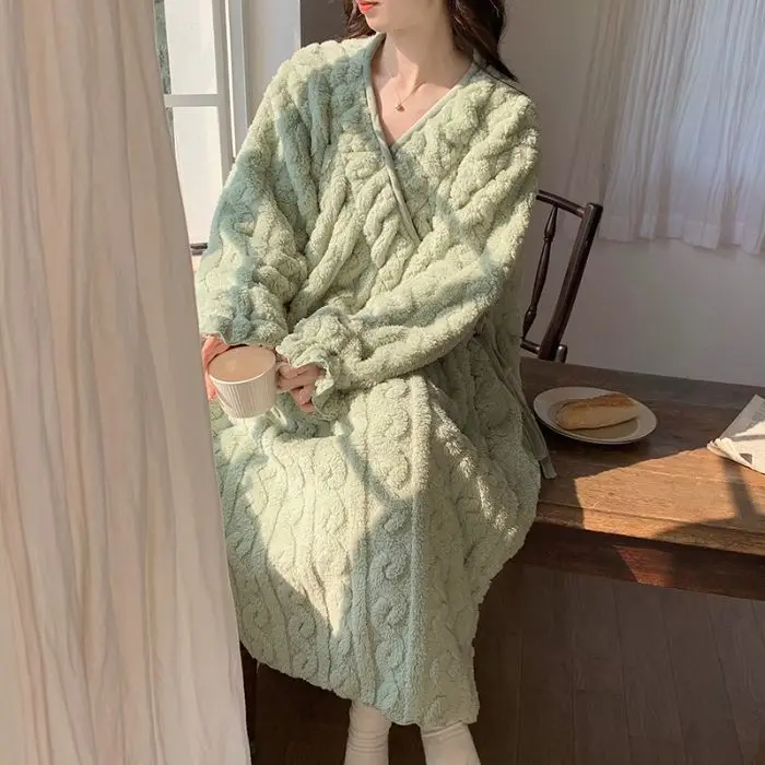 2026 Autumn/Winter New Women's Sleepwear Loose Casual Home Sleeping Dress