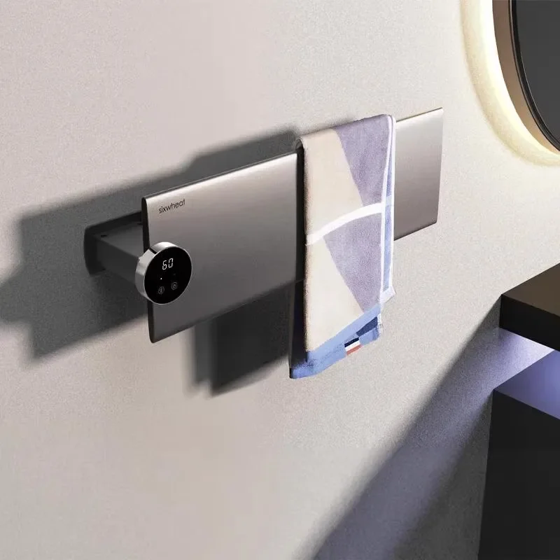 Large panel intelligent electric towel rack bathroom disinfection and drying towel rack heated towel pole bathroom accessories