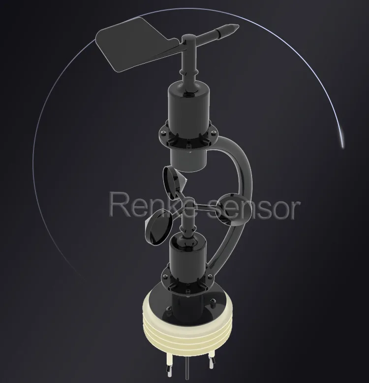 แบบพกพาเซ็นเซอร์ลมอัตโนมัติสถานีตรวจอากาศการเกษตร