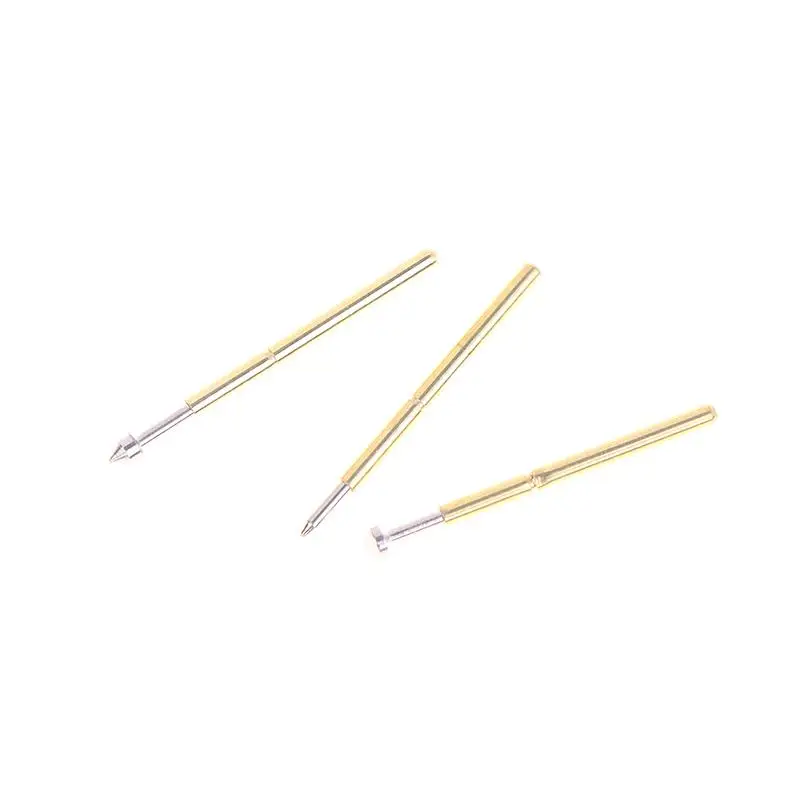 100 Teile/los Phosphor Kupfer Frühling Test Pin Set Frühling Test Pin P75-A2 B1 E2 E3 Außendurchmesser 1,02mm PCB Sonde Hohe Qualität