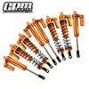 TRAXXAS 1/7 무제한 RACER-85076-4용 GPM 알루미늄 전면 + 후면 L자형 피기 백 댐퍼 5