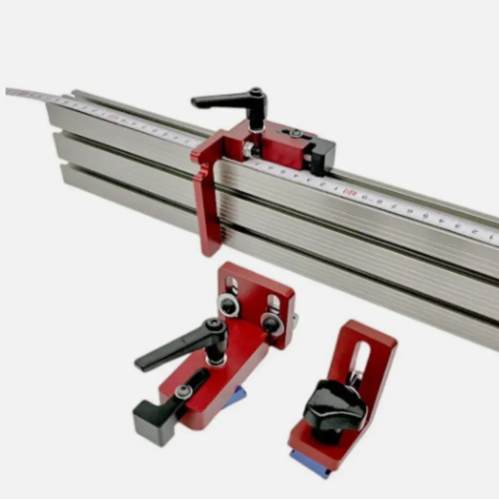 

30 40 Type T-Track Sliding Chute Backer Miter Stop Hold Down Clamp Woodworking T Slot Stopper Gauge Fence Chute Limiter