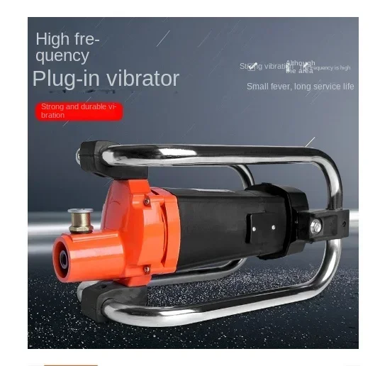 Concrete Vibrator Concrete Mixer Vibrator 220V Single-Phase Frame Type Electric Cement Soil Concrete Mixing Tool