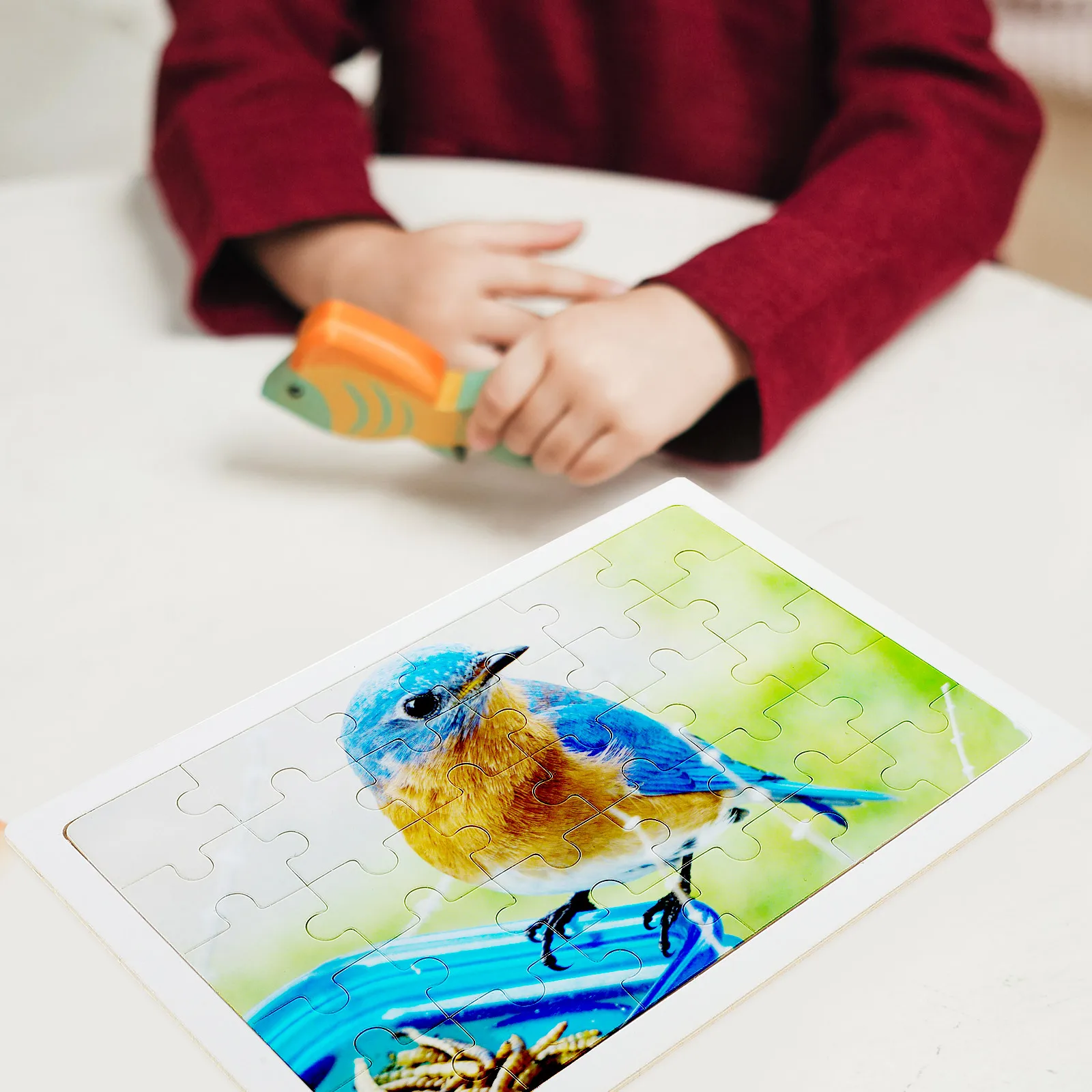 

Деревянная термопереносная сублимационная головоломка, пустая прямоугольная деталь, сделай сам, переносная поделка для рисования, обучающая игра