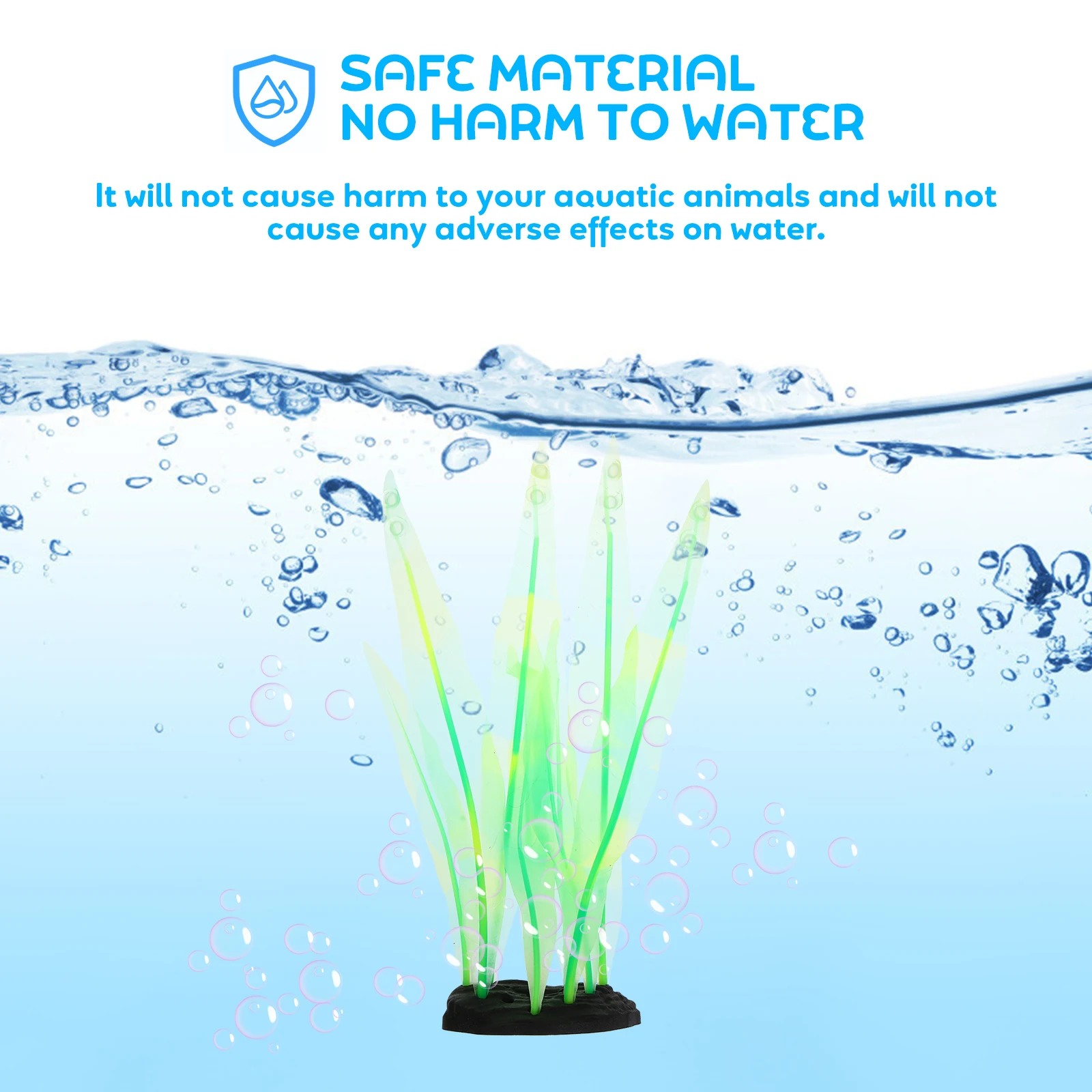 

3Pcs Artificial Seaweed Aquarium Plants Resin Fake Fish Tank Decorative Aquatic Plant Aquarium Landscape Accessories