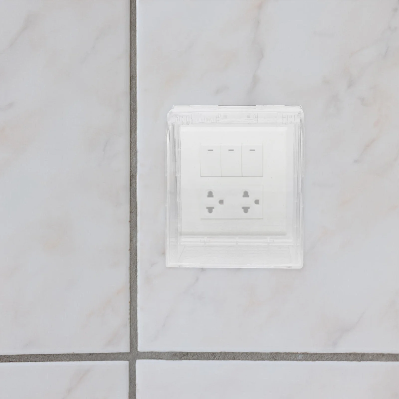 

Waterproof Socket Cover For Bathroom Kitchen Plastic Wall Outlet Box Durable Weatherproof Electrical Plug Protector