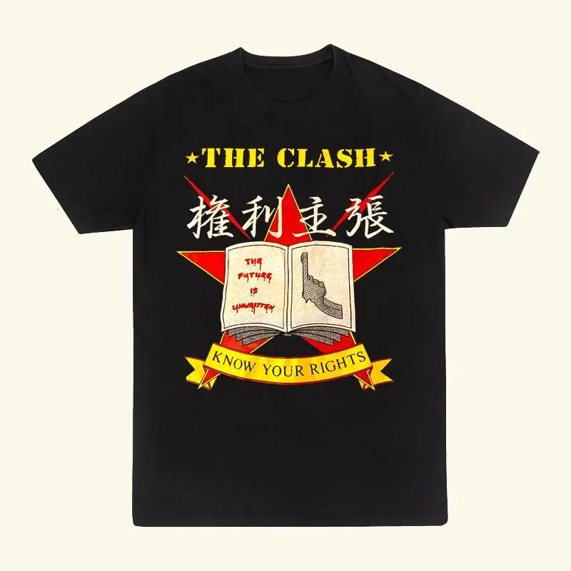 

Хлопковая футболка The Clash Band Know Your rights, все размеры от S до 5XL