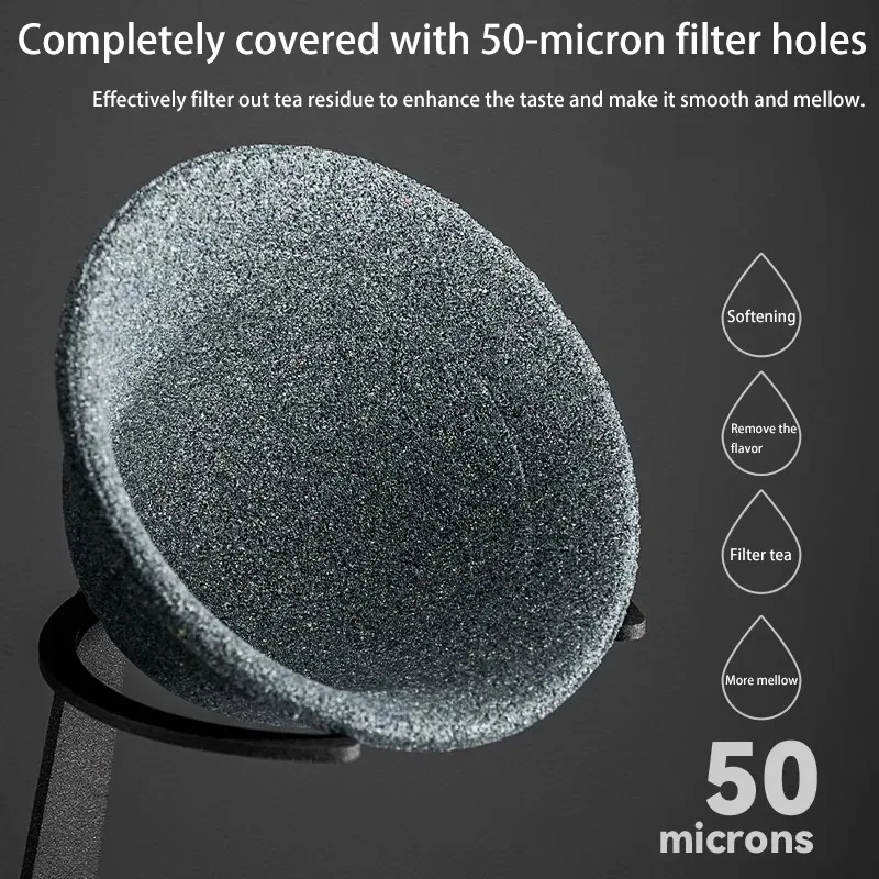Heat Resistant Ceramic Microporous Filter Tea Strainer Set Multifunctional Coffee Filter Cup Suitable for Brewing Tea and Coffee