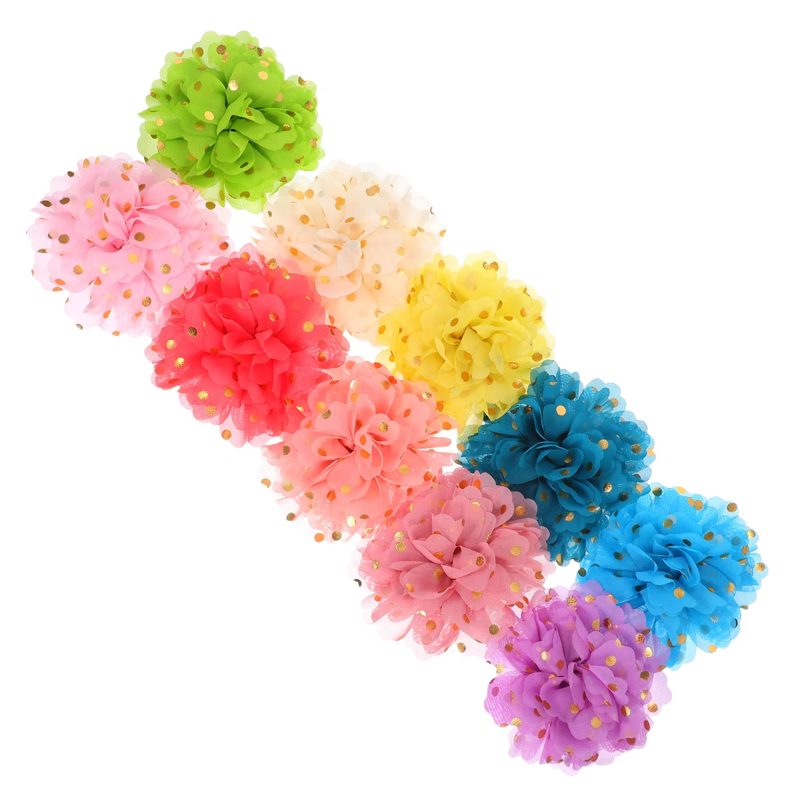 

10 Pcs Pet Decorative Collar Dog Flower Accessory Grooming Collars Wedding Bows Chiffon Tassel with