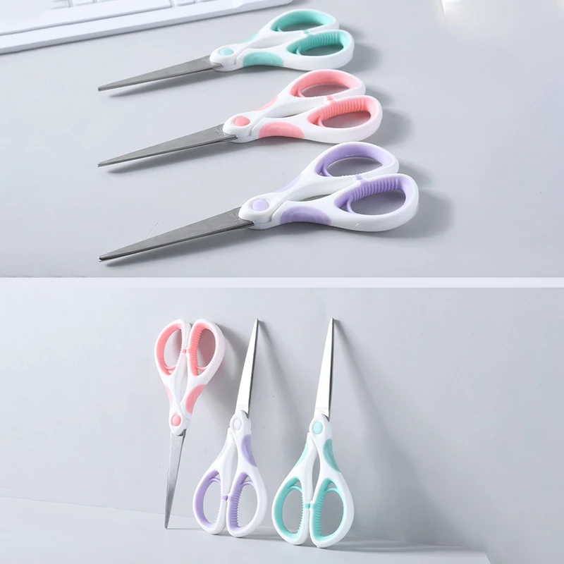 3-Specification Colored Scissors, Creative Student Office Supplies, Multi-Purpose Scissors, Suitable For Office And School Stati