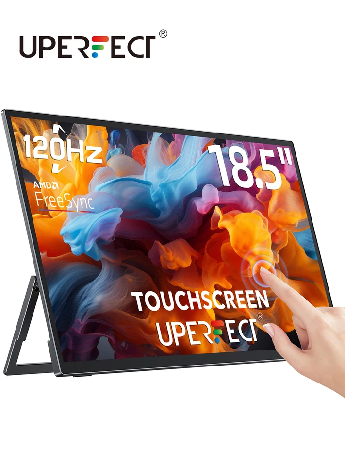 UPERFECT 18.5インチ120Hz FHD IPS 自立型スタンド Amazon.co.jp: UPERFECTモバイルモニター タッチパネル 18.5インチ