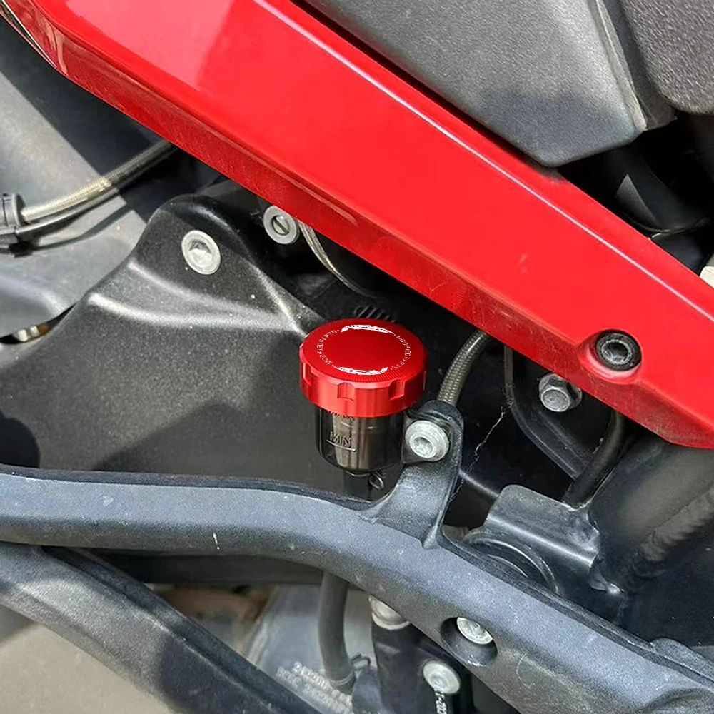 オートバイフロントリアブレーキフルードリザーバーカバー、アプリリアrs660、rs 660、rsv4、r、rr、RF tuono、v4、1100、rsv 1000、milleアクセサリー