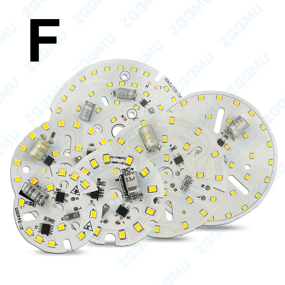 1PCS Chip di lampadina LED 5W 7W 12W 15W 18W 24W 40W 50W 80W 100W 150W AC 220V SMD Lampada rotonda Perline LED Lampadina Faretto Lampadina Chip di