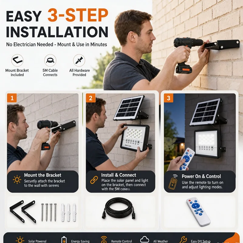 مصباح LED شمسي خارجي للفناء مق - مراجعة Outdoor Lighting For Fence وسعره