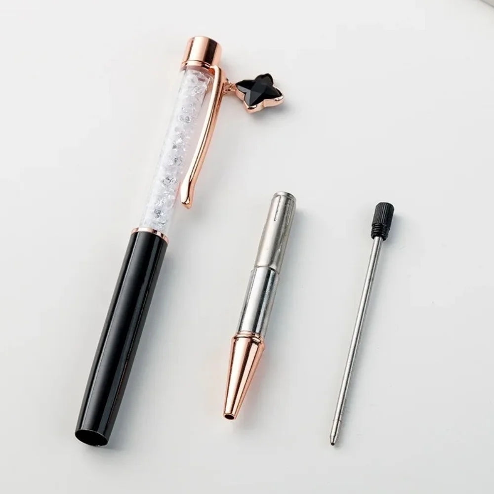 1 stks Metalen Kristal Ommerciële Balpen Hanger Ondertekening Pen Reclame Geschenken School Student Schrijven Kantoorbenodigdheden