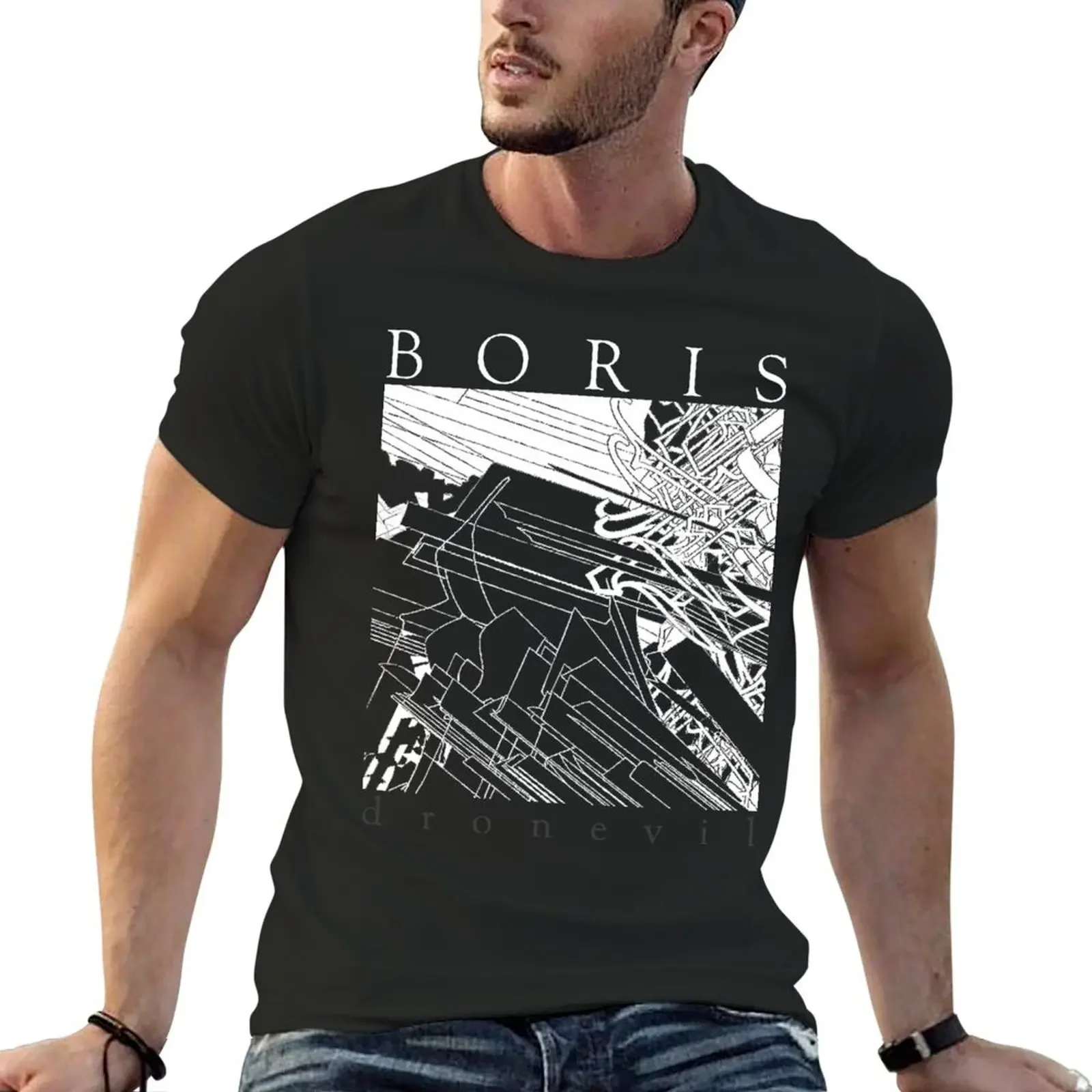 

Борис: футболка с дроневлом, новое издание для мальчиков с животным принтом, одежда в стиле аниме, тяжелые футболки для мужчин