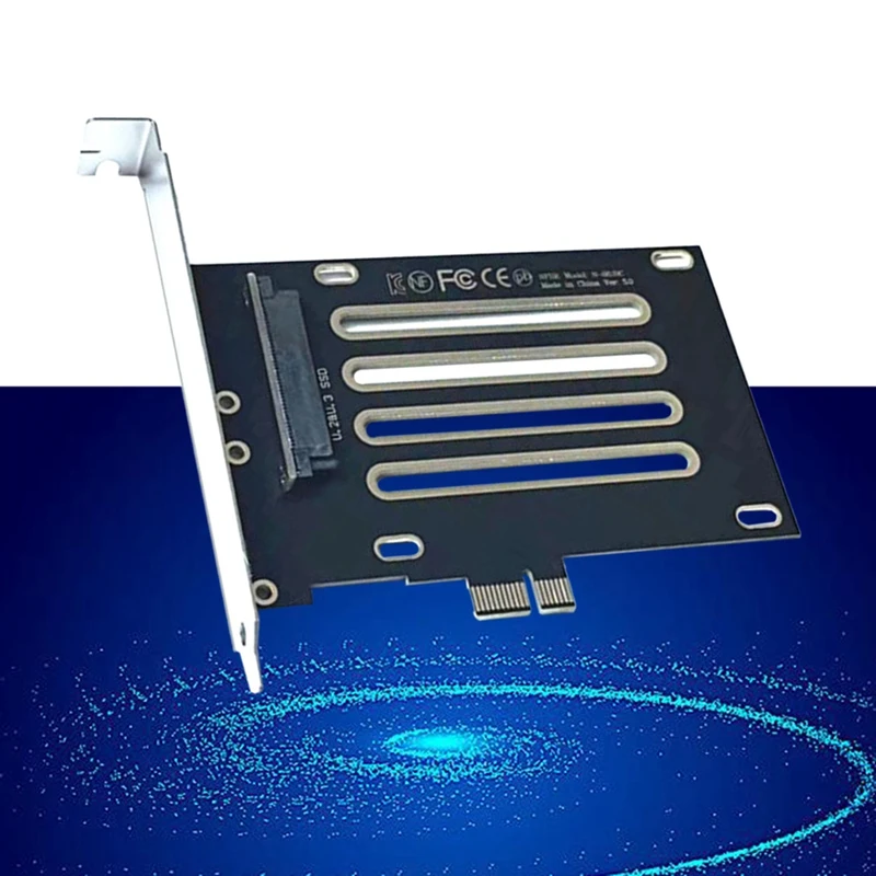 SFF-8639 U.2 U.3 To PCIE 3.0 4.0 X1 Adapter Card Adapter Motherboard Slot PCIEX1 Multi-Function Adapter Module PCB