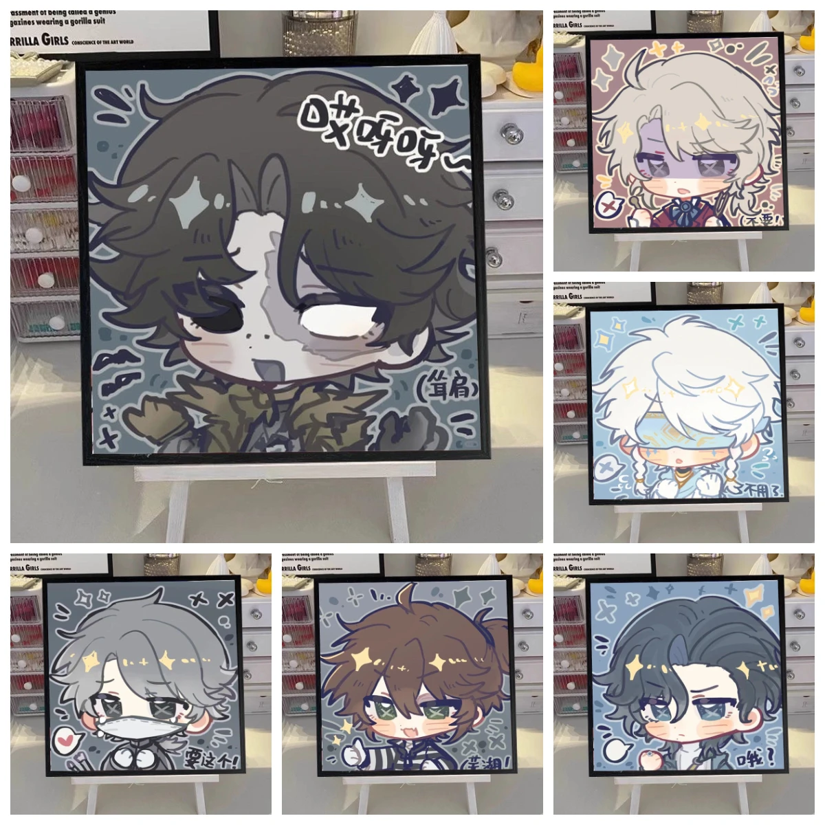 

Мультфильм пятая личность цифровая картина маслом DIY ручная роспись заполнить цвет декомпрессия украшение комнаты картина маслом подарок