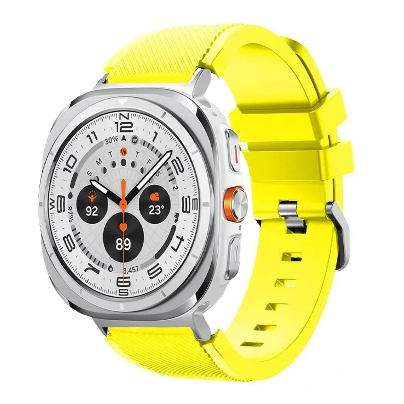 sports soft Silicone Strap For Samsung Galaxy Watch Ultra 2025 47mm breathable band For Samsung Watch 8 40mm 44mm 8 Classic 46mm