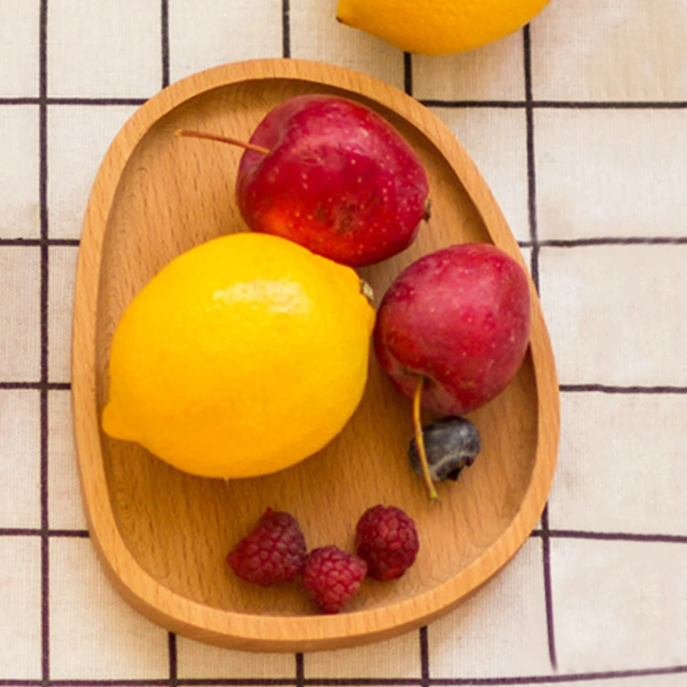 

Board Irregular Shape Wooden For Food Dessert Fruit Home Decor Cake Coffee Table Plates Platters Sushi Bread Display Plate Trays
