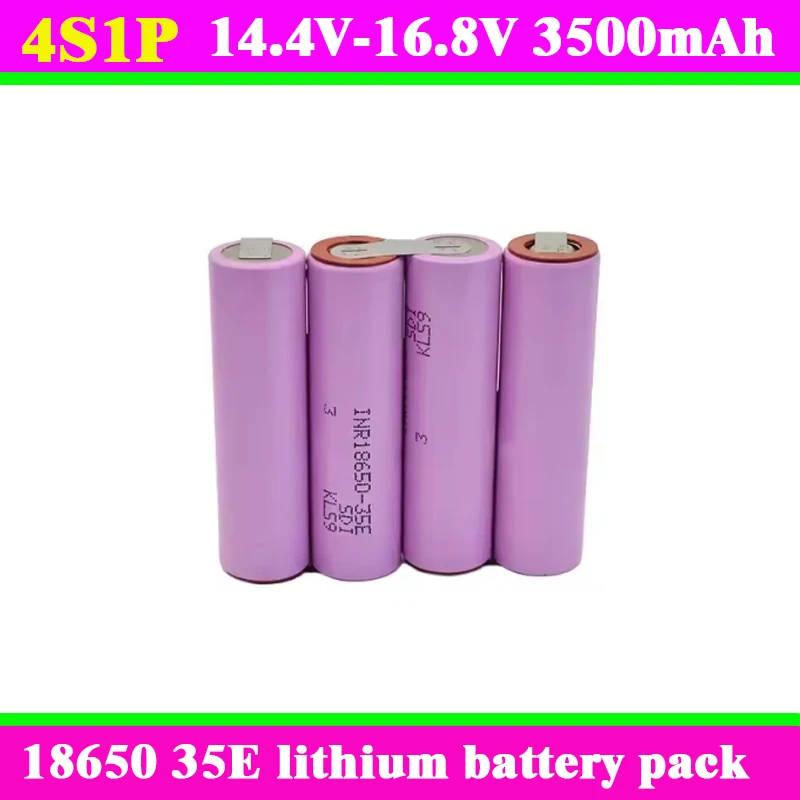 

High quality 18650 35E rechargeable lithium-ion battery pack with 20A discharge suitable for electric motors, scooters, robots