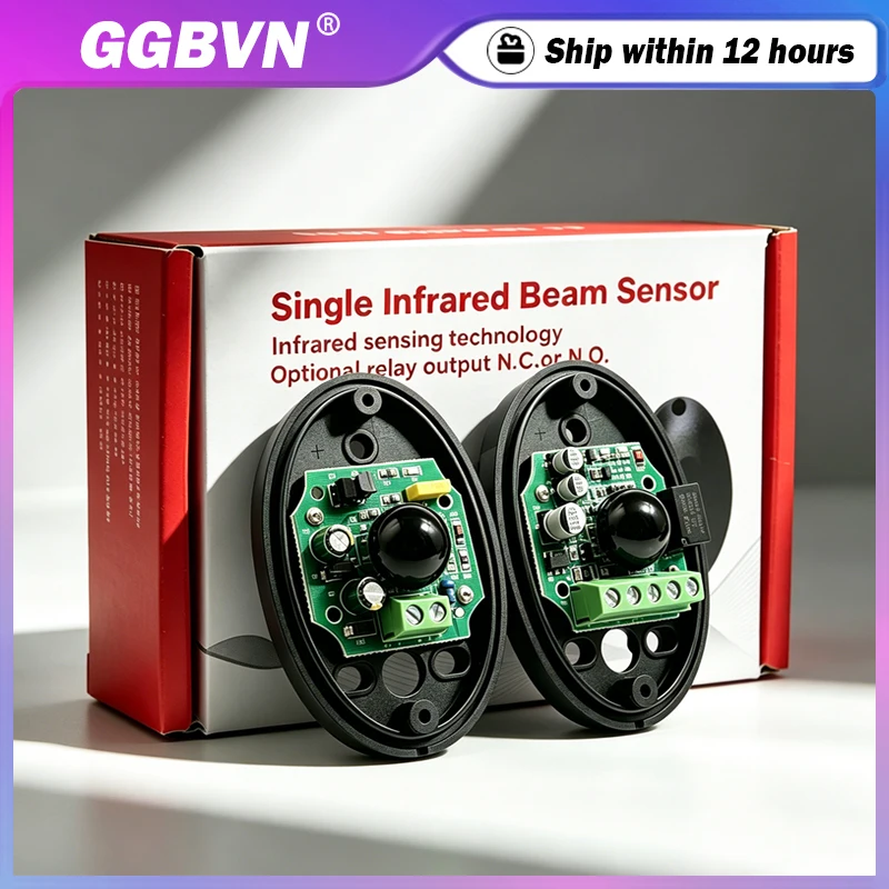 

New Infrared Sensor 12-24V Photocells IR Switch Relay For Garage Windows Automation Gate Opener Barrier Anti-theft Alarm System