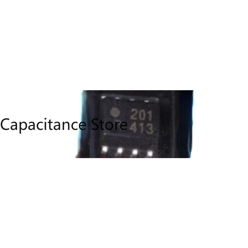 10PCS HCPL0201 HCPL-0201-000E Optoacoplador 0201 201 Entrada DC Logic Gate Saída SOP8.