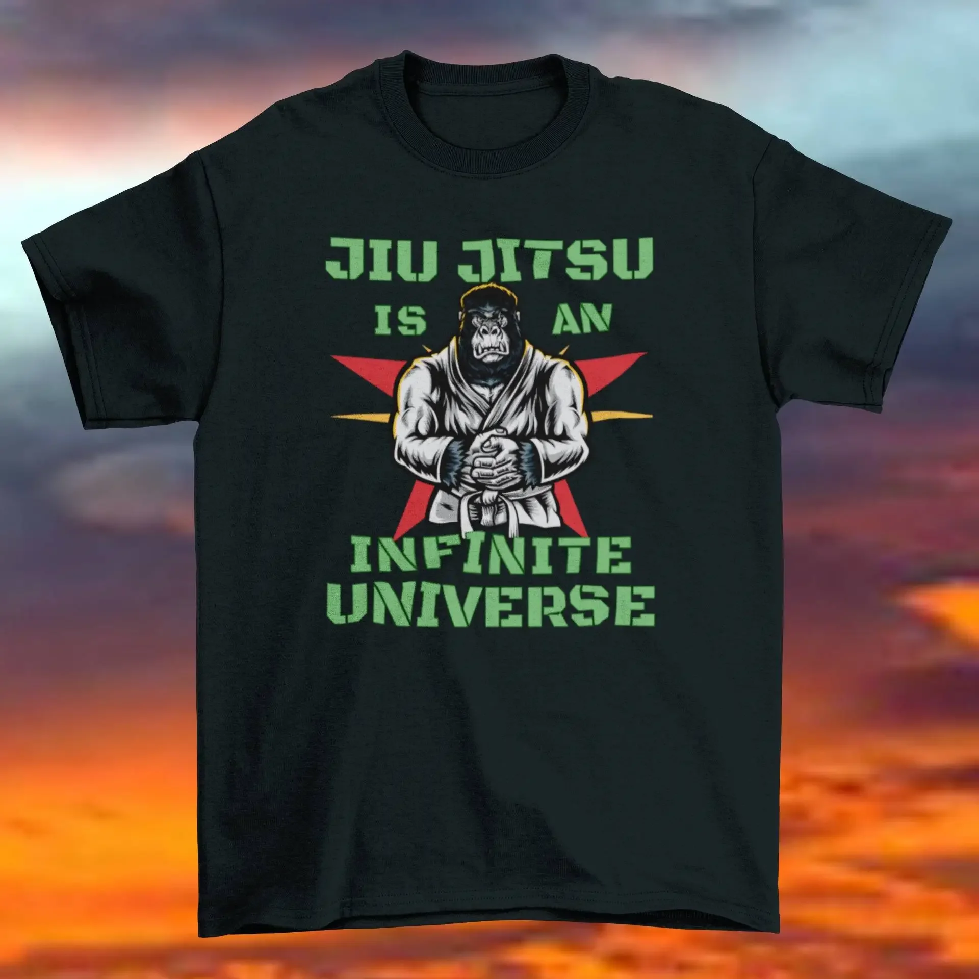 Bjj T-shirt / Black Gorilla Brazilian Jiu Jitsu T-shirt / Jiu