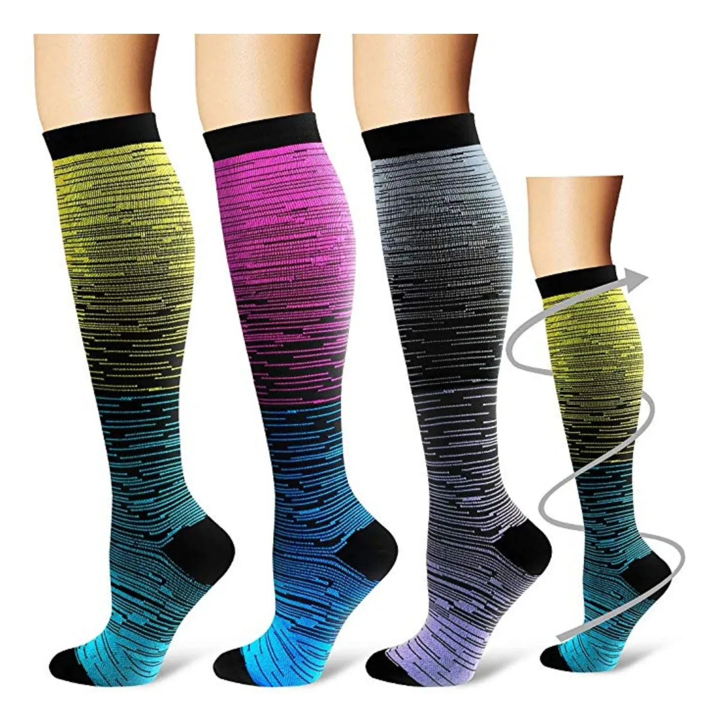 Compression Socks Men's Running Fitness Golf Sports Socks 20-30mmhg Varicose Socks Medical Pain Relief Diabetes Pregnancy Socks