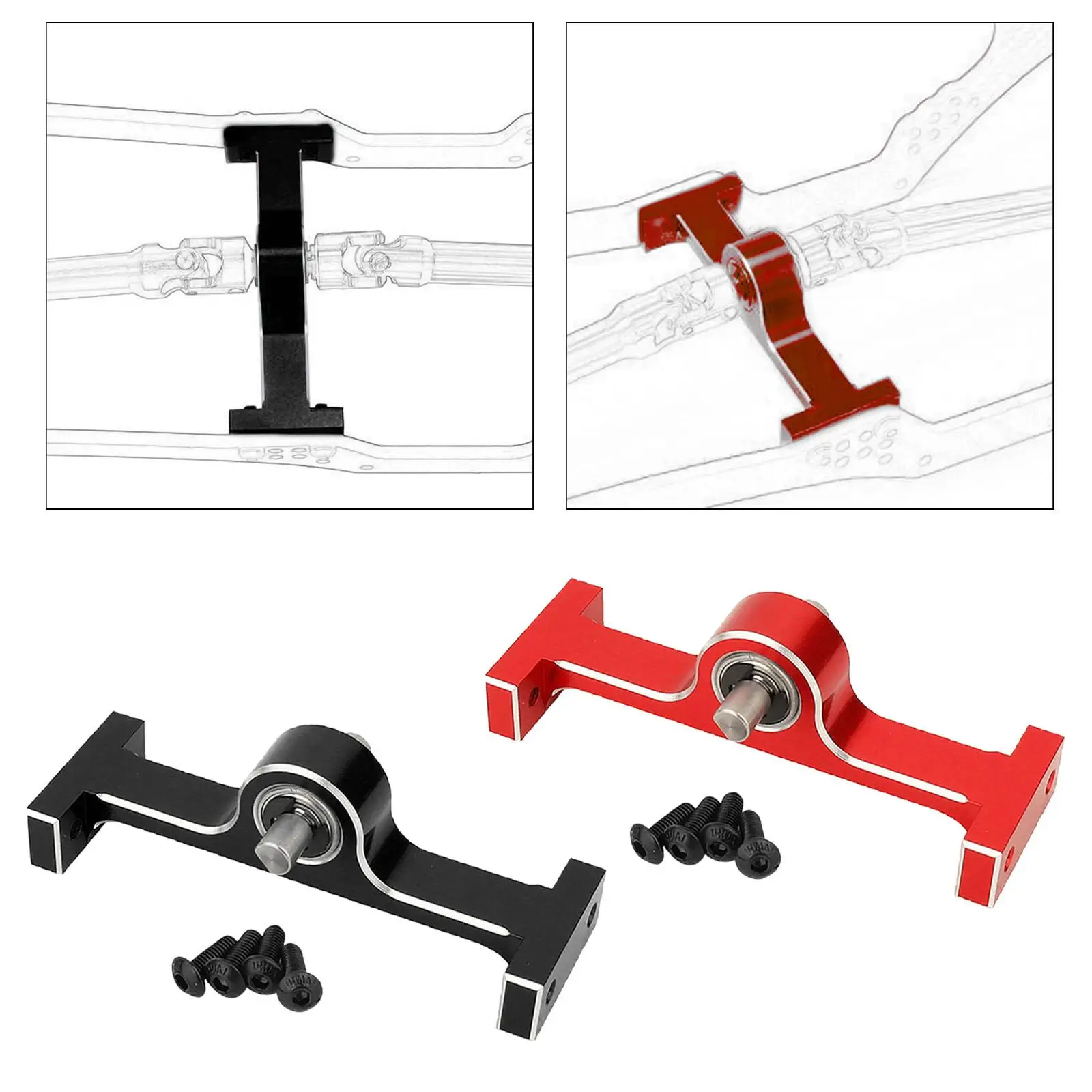 RC Crawler Upgrade Onderdeel Tussenbak Versnellingsbak voor eenvoudige installatie op chassis