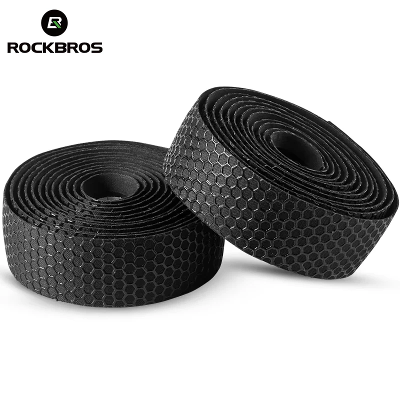 

ROCKBROS Дышащая лента для руля велосипеда, противоскользящая лента из ЭВА, антивибрационная обмотка, аксессуары для велосипедных рулей