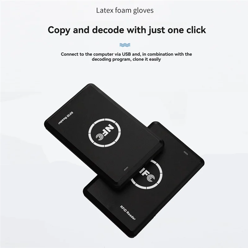 

SCLS 3PCS NFC Card Reader IC RFID Copier Duplicator 13.56Mhz & 125Khz Encrypted Programmer Smart Card
