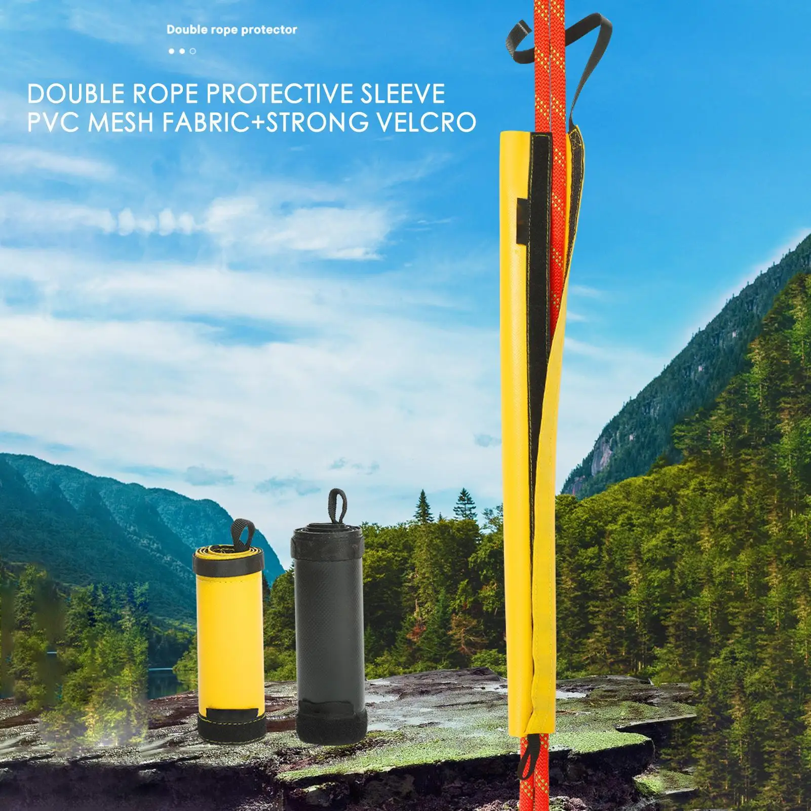 

PVC Climbing Rope Protector Sleeve,Anti Wear Guard Design,Stable Arborist Tool For Rock Climbing Rope Secure Protection