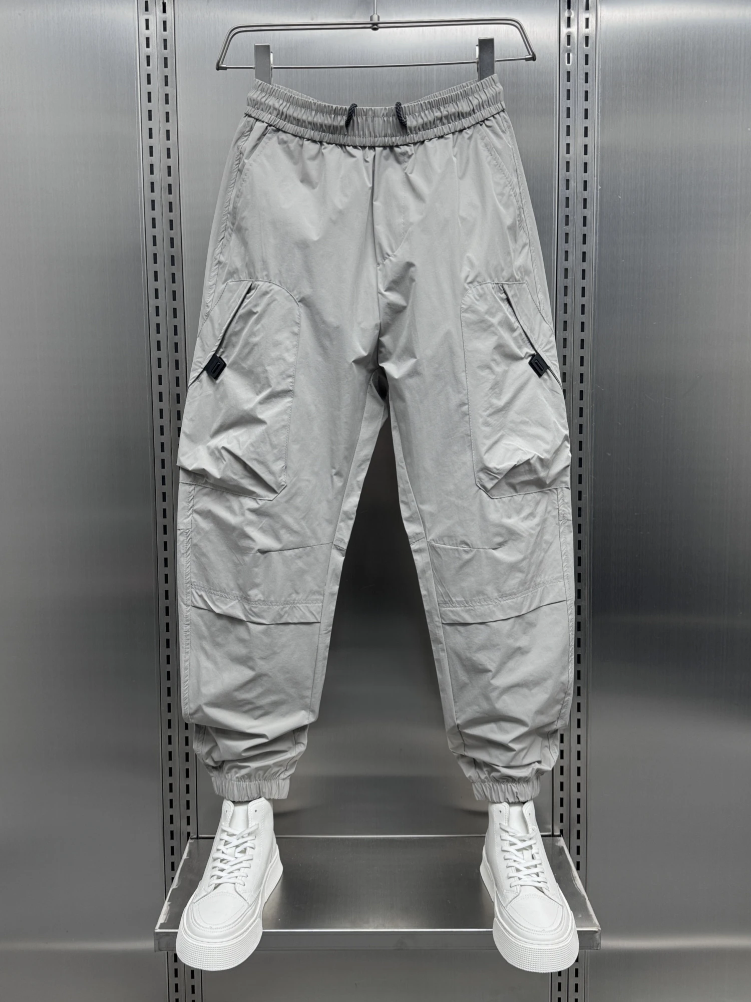 

Men's Summer Casual Harlan Pants Large ket Workwear Trousers Faionable All-Match Trendy Brand Cuffed Leisure Pants