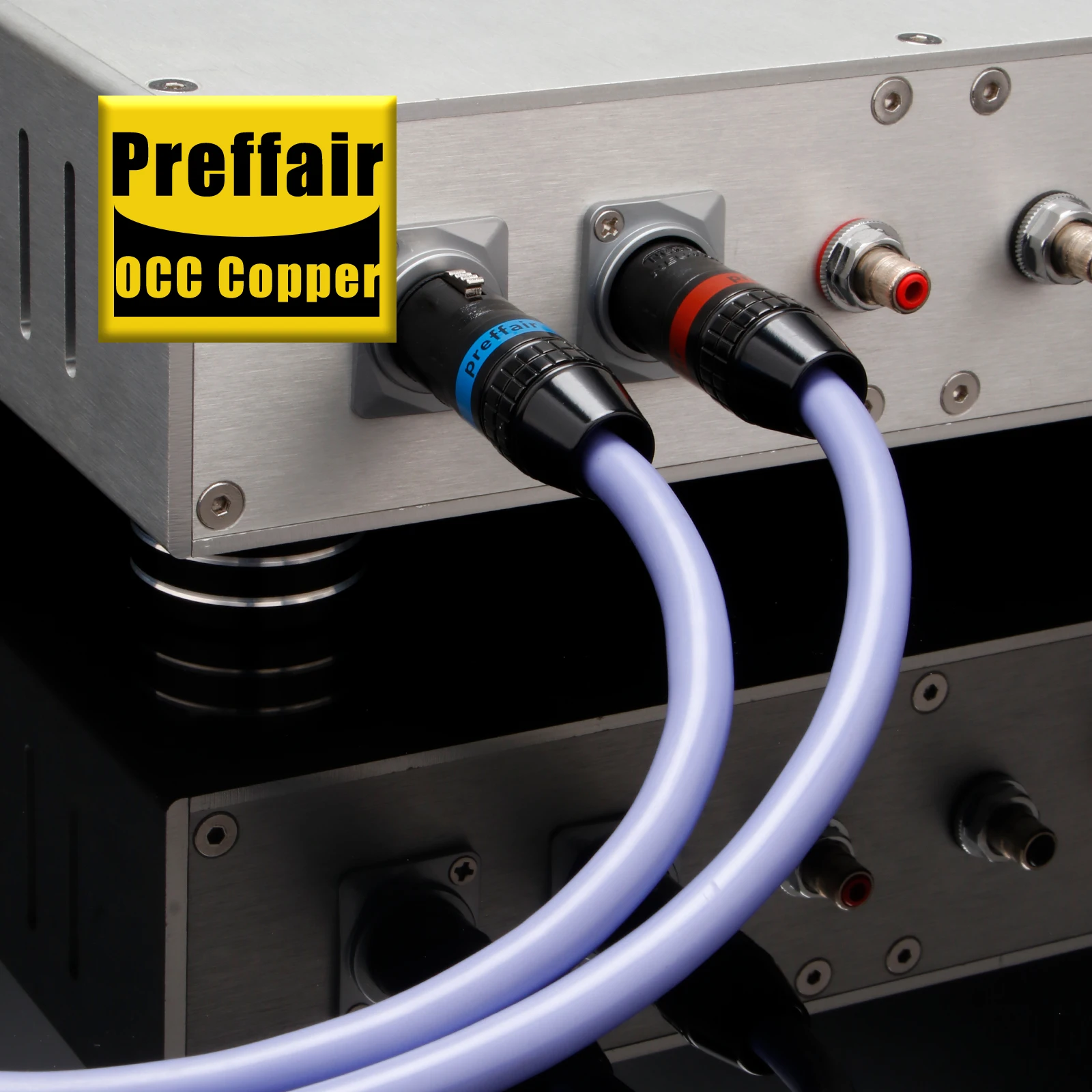 

Preffair OCC Copper RCA cable signal cable audio Interconnect cable self locked Gold plated RCA plug for Amplifier DAC Wire