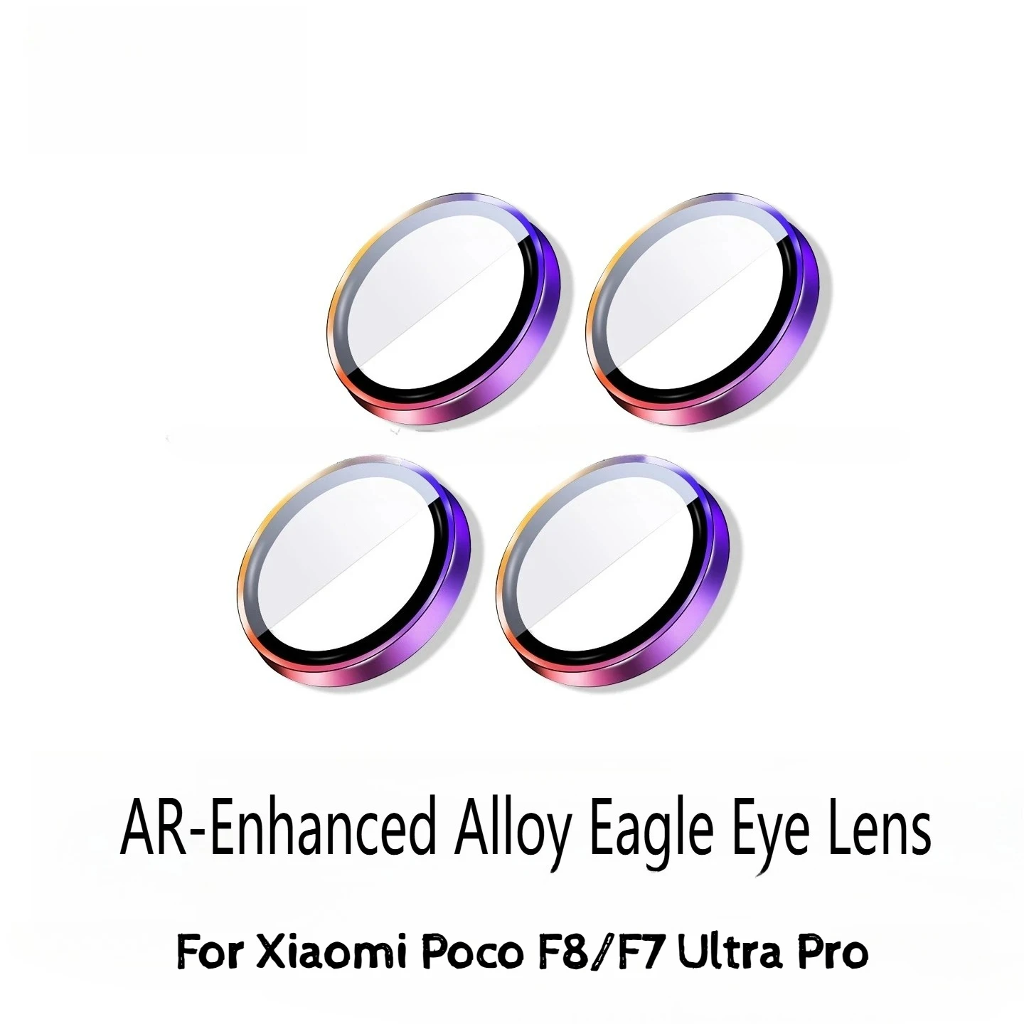 AR المضادة للانعكاس سبيكة حلقة عدسة غطاء الفيلم ل Xiaomi Poco F8 F7 برو الترا المضادة للخدش HD تعريف زجاج عدسة غطاء وقائي #1