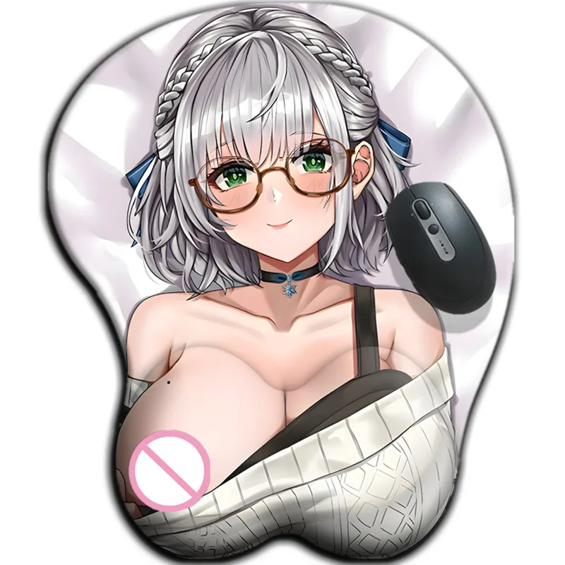 

Hololive Shirogane Noel Super Large Size Big Oppai Mouse Pad Sexy 3D Anime Gaming Boobs Mat Gaming MousePad