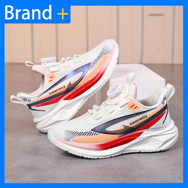 

Детская спортивная обувь, новая весенняя модель, дышащие кроссовки для мальчиков и девочек, удобные, нескользящие, с мягкой подошвой, легкие, для активного отдыха и бега.