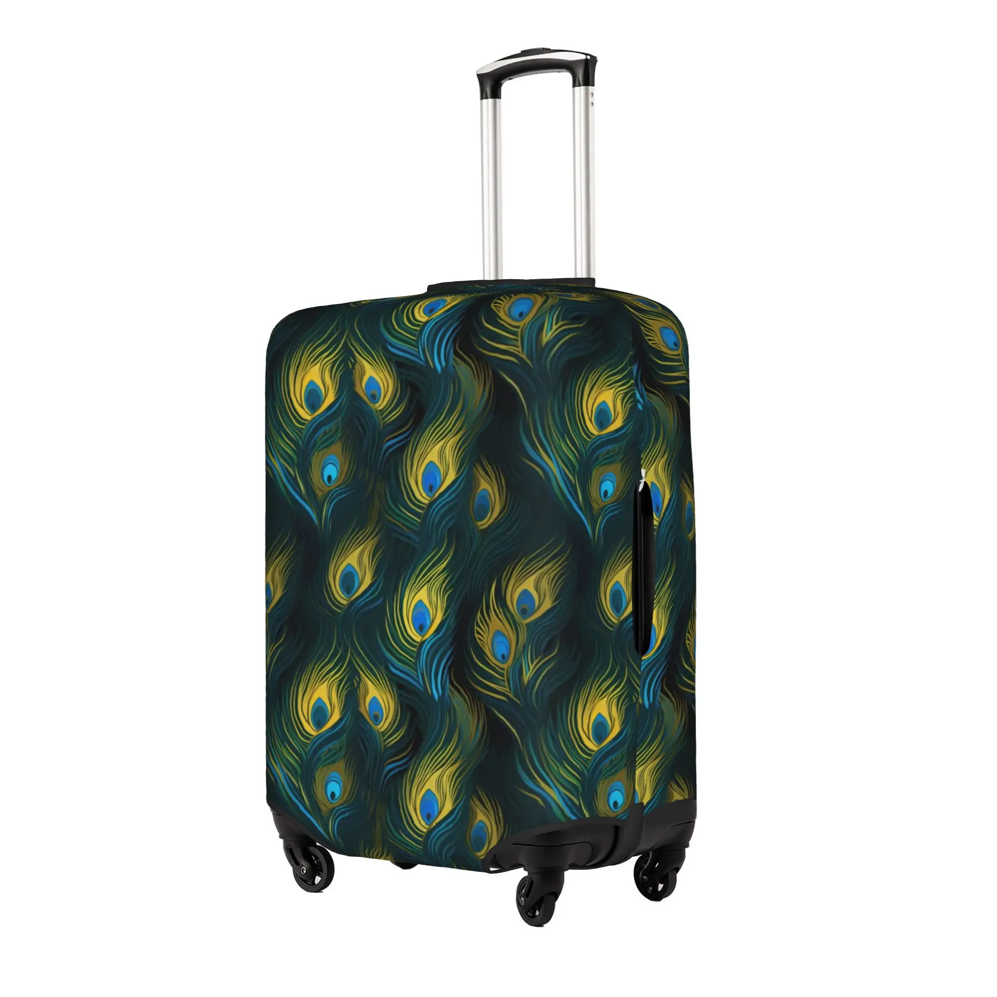 Funny Peacock Color Animal  Luggage Cover Protector Dust Proof  Travel Suitcase Covers