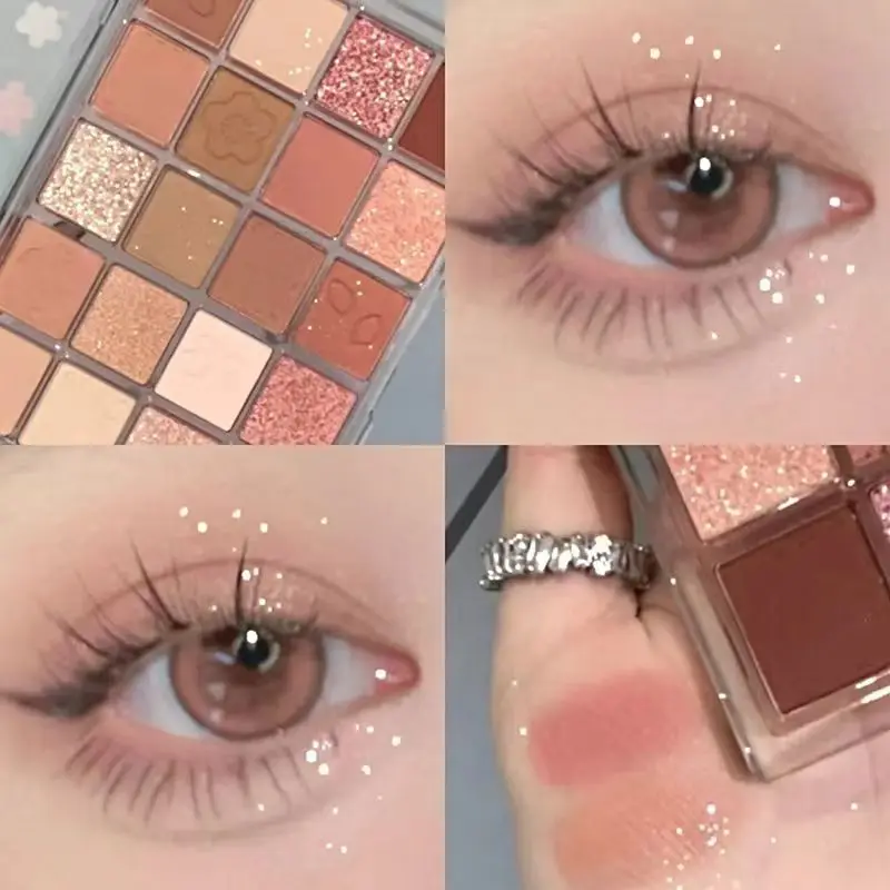 24H Shipping Palette Eyeshadow Glitter Earth Color Eyeshadows Shiny Eye Shadow Pallet Makeup Pigmentos Cosmetic