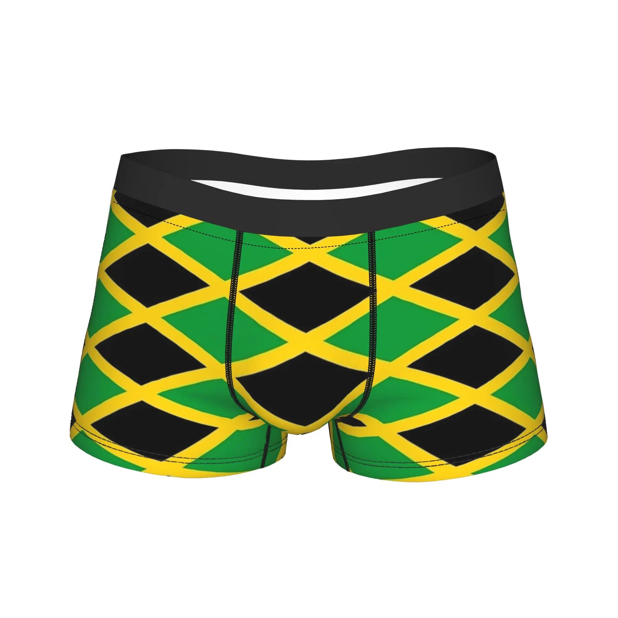 Flag of Jamaica Jamaican flag Underwear  Male Shorts Briefs Novelty Boxer Shorts High Quality Design Oversize Underpants