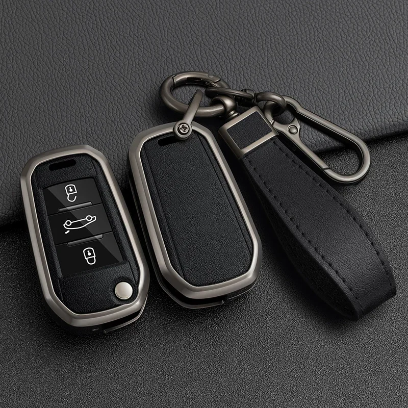 

Car Key Case Remote Cover For Peugeot 208 308 T9 508 2008 For Citroen C4 For Opel Corsa Crossland X Auto Accessories