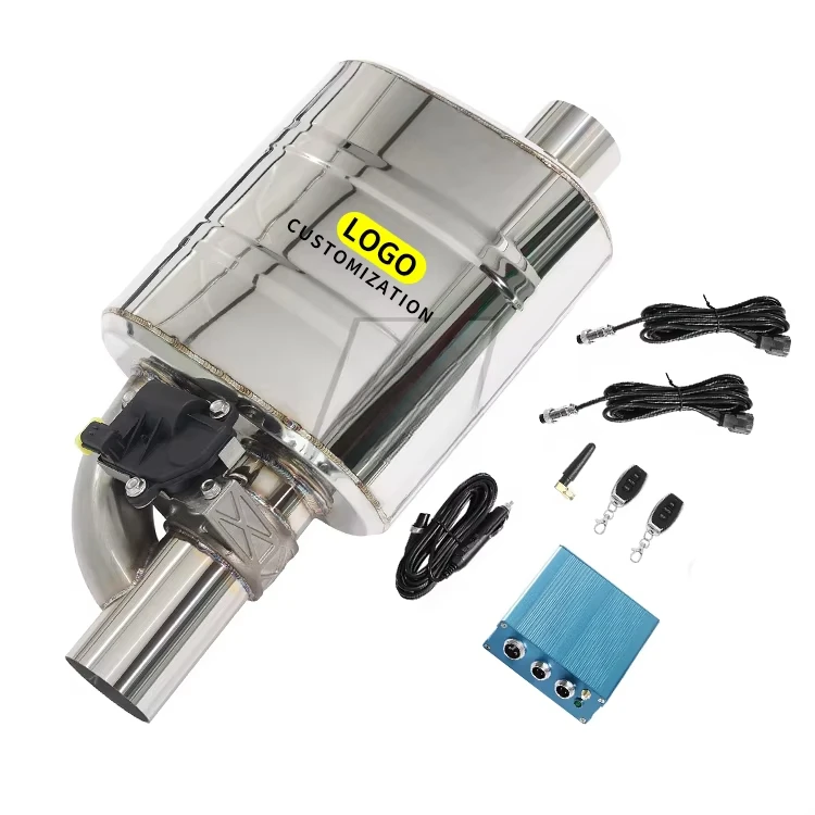 Silenziatore di scarico valvola elettronica universale da 3 pollici di alta qualità per tubo di scarico posteriore gatto Tamburo valvola ad alte prestazioni da 76 mm