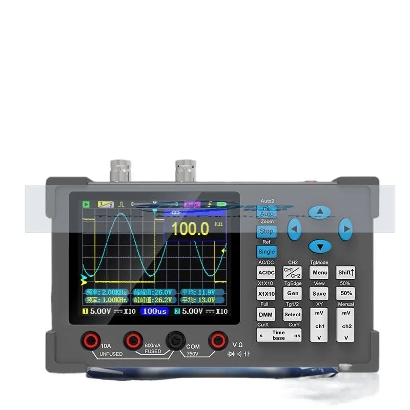 Oscilloscopio Multimeter, 3 in 1, Generatore Di Segnale, Macchina Display, IPS, Da 3.2, Pollici, Misuratore, 120Mhz