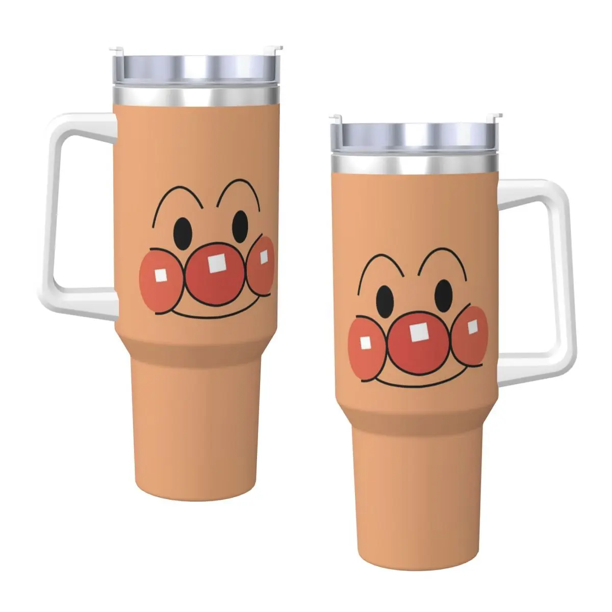 Anpanman Stainless Steel Tumbler Travel Mugs Cup 40oz Coffee Mug Keep Heat Cold Drink Milk Tea Water Bottle