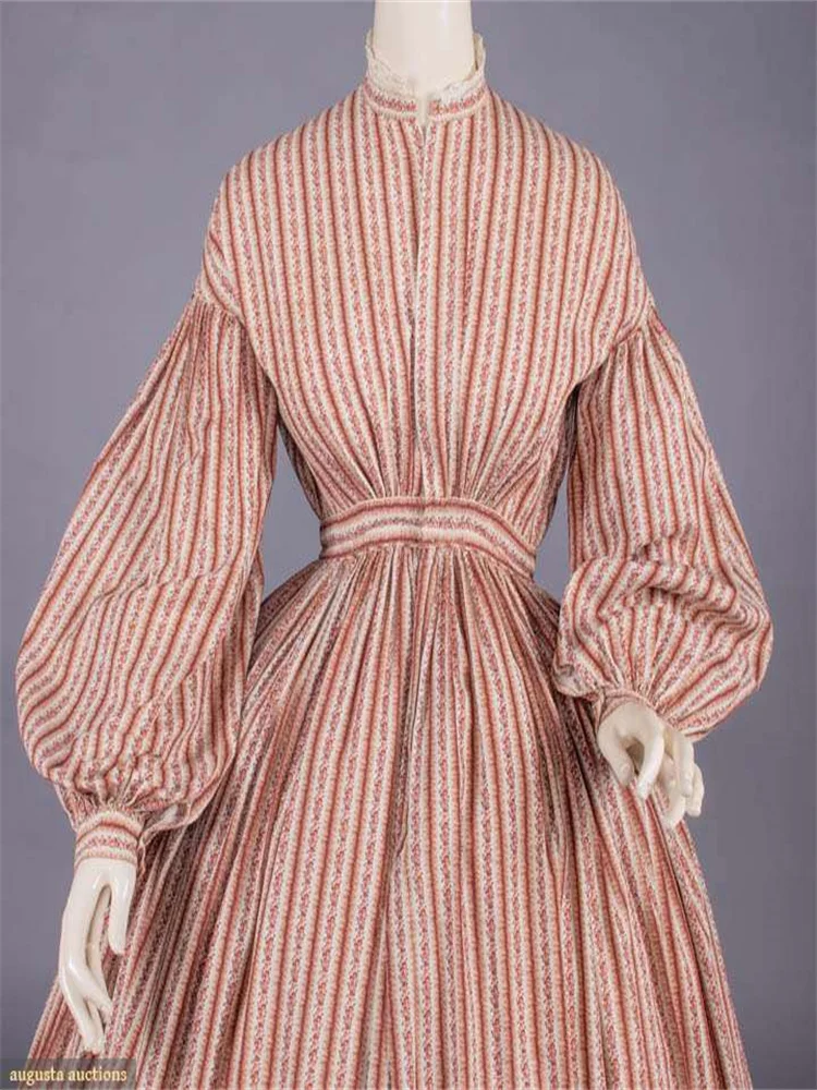

1869s Victorian Fancy Gown Medieval Tudor Baroque Dress Classical Vintage Gothic Southern Belle Dress Ball Gown