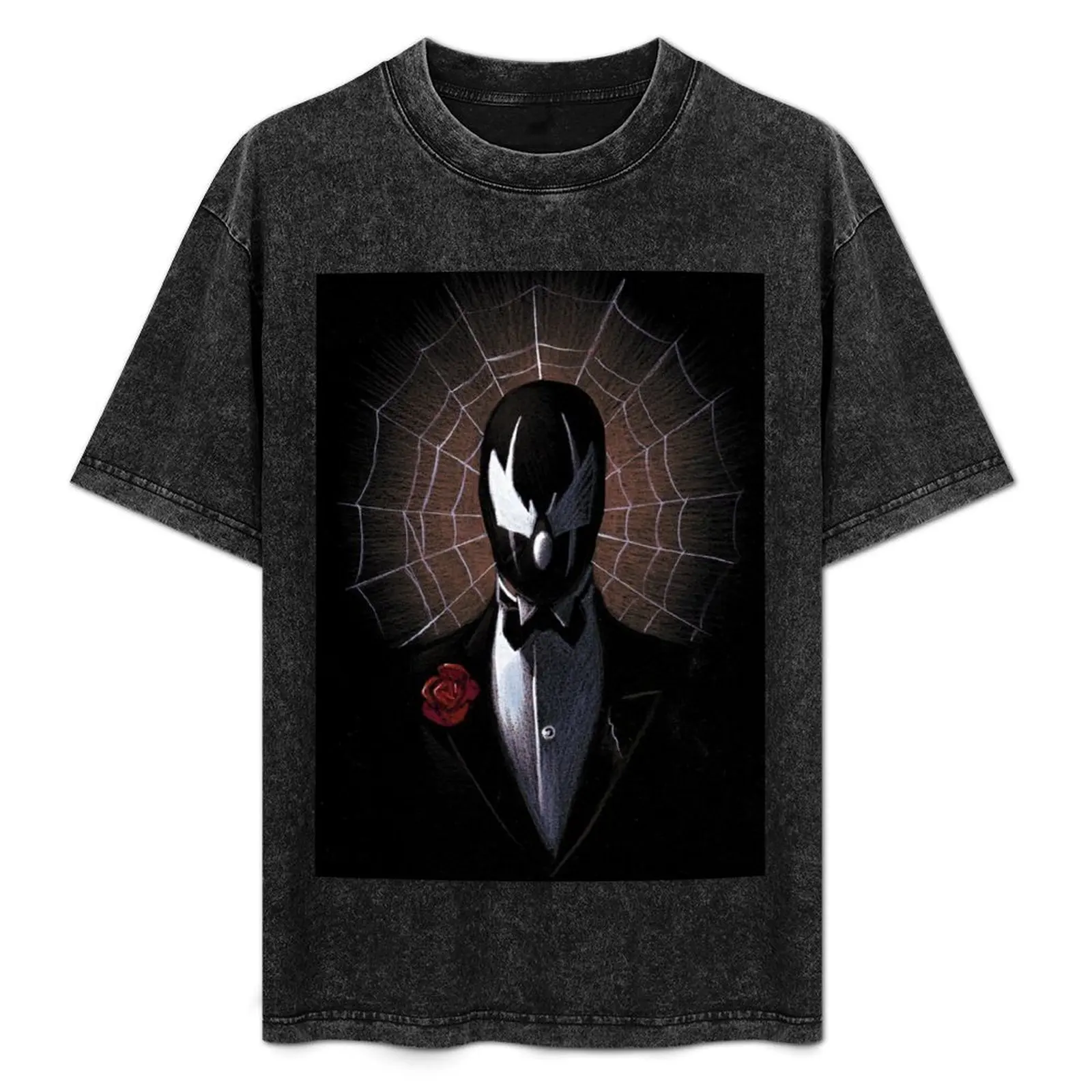 Camiseta Básica de Manga Corta para Hombre con Diseño de Grendel, Matt Wagner, Rose, Comic, Dark Horse, Hunter Rose, Tuxedo, Pintura y Lápiz de Colores