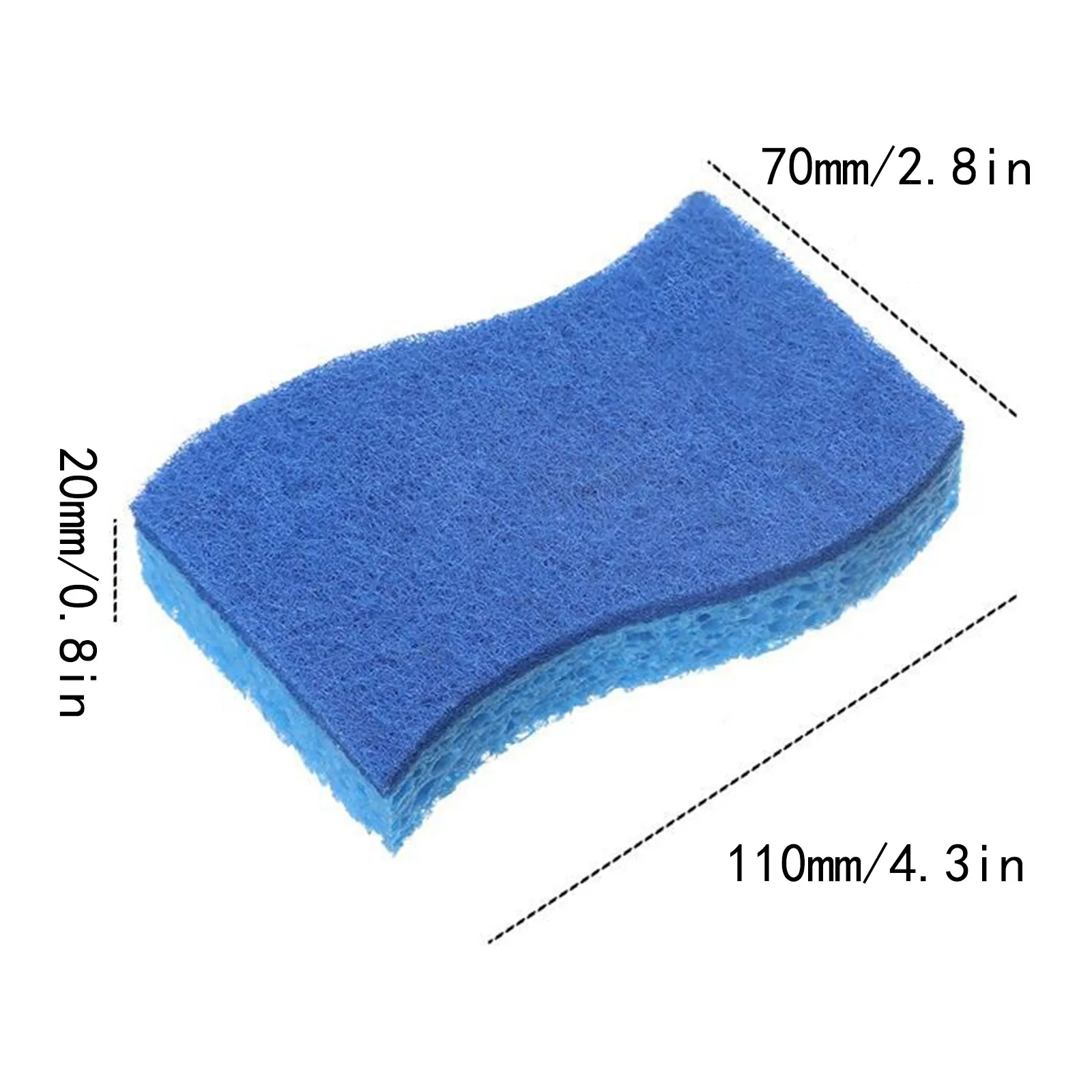 Cleaning Cloth Sponge Wood Pulp Cotton Three In One Cleaning Kitchen Washing Dishes And Pots