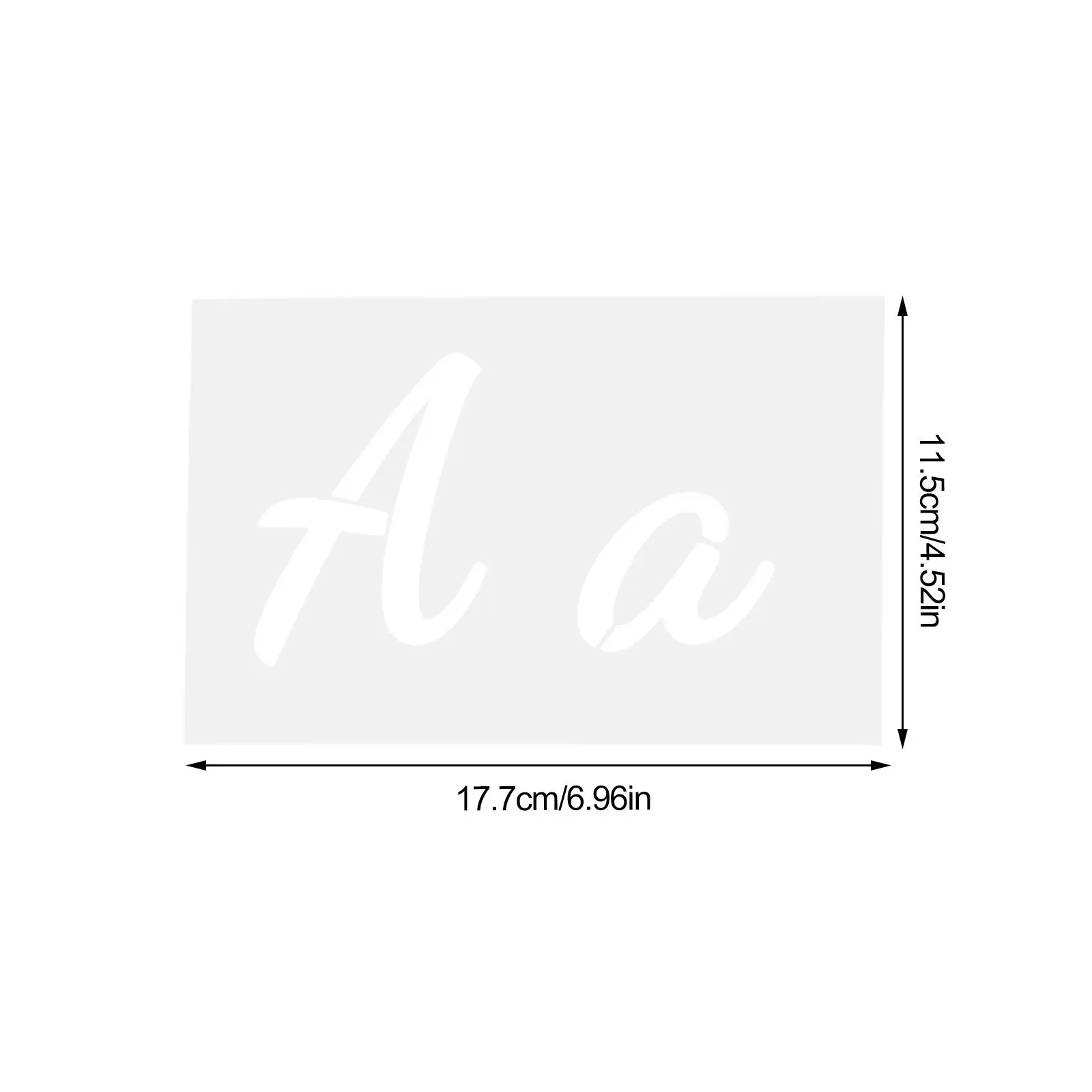 40Sheets Multi Surface Letter Stencils for Painting on Wood Fabric Tile Furniture Easy Clean Reusable Alphabet Stencil Craft